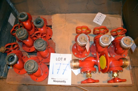 (1) Pallet of various fire equipment brass valves
