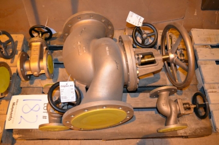 (1) Pallet of various phosphor bronze valves by Goepert