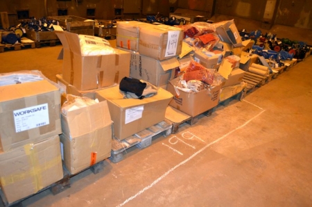 (4) Pallets of various leather clothes in all sizes