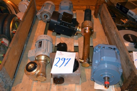 (1) Pallet Containing electric motors including geared