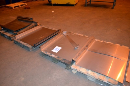 (6) Pallets Containg stainless steel formed sheets