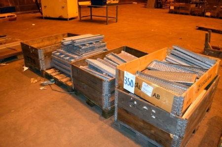 (4) Pallets Containing Stainless & Galvanised Steel Floor Grids