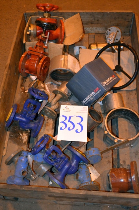 (1) Pallet Containing various brass &steel hand wheel valves