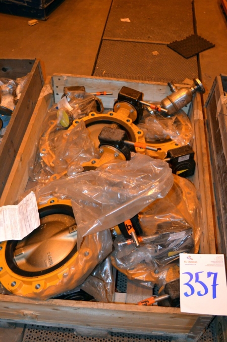 (1) Pallet Containing Witzel steel/brass flap butterfly valves