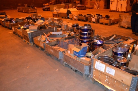 (9) Pallets Containing various bolts, pipe fittings, Straub metal grip connectors and sundry fittings