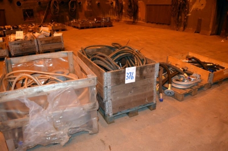 (4) Pallets Containing Hydraulic & Air hoses and 2- steel tank vent check valves