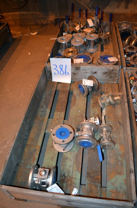 (2) Pallets Containing Gopfert various lever valves and pipe fittings 