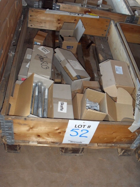(11) Pallets of assorted metric bolts, washers, nuts, self taping screws, studs and althread as lotted.