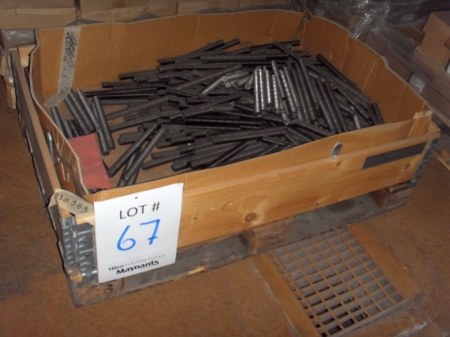 (9) Pallets of assorted metric bolts, washers, set bolts, althread, nuts and studs as lotted.