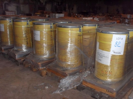 (10) Drums of Nippon Steel 1.4mm Nittetsu SF-1E seamless flux core arc welding wire. 200 Kg each