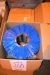 2-Boxes Containing blue plastic brush segments 520mm dia