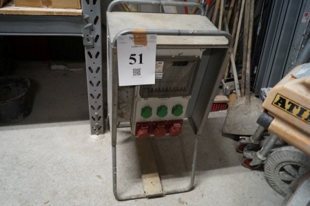Wexim type 63 meter panel with stand 400 volts 63 amps 50 HZ TTA