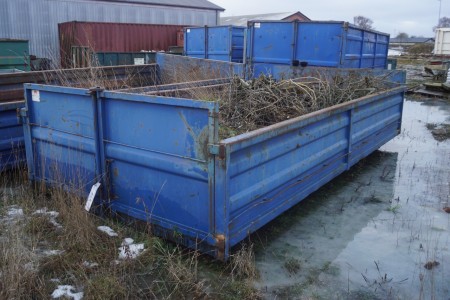 container for wire hoist 500x270 cm 8 m3 Without 