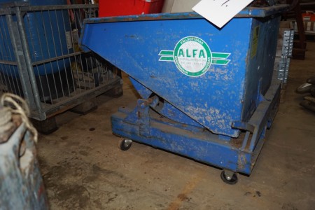 Tilting container on wheels 750x770x700 mm