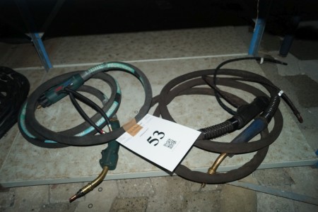 2 pcs. CO2 welding cables. Stopped and OK.