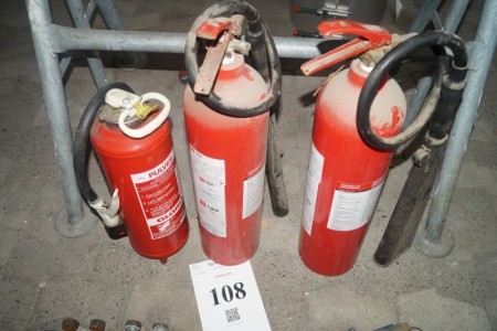 3 pieces. focal extinguishers