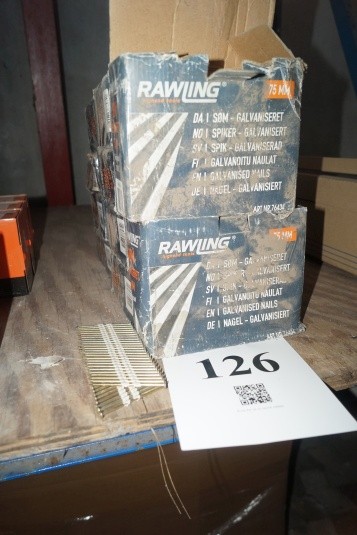 10 kasser rawling-søm for sømpistol. 75 mm.