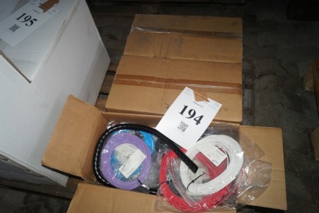 3 boxes of various cables 1.0 mm.