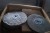 2 boxes with various grinding wheels etc.