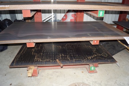 Eisenplatten 10x1250x2500 mm 4 stk 1000 kg