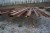 Diverse jernbjælker i UNP l:ca.12 m i forskellige tykkelser 2600 kg
