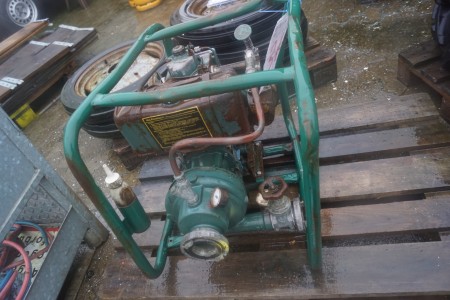 Water pump with diesel engine, not tested