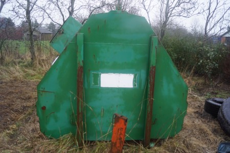 Waste container for wire hoist 407x227 cm