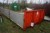 Containerlad med wierhejs, mangler en side og bagklap, l:615 b:250 h:80 cm
