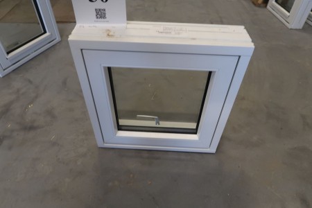 Wooden window, white / white H50xB50 cm frame width 11.5 cm
