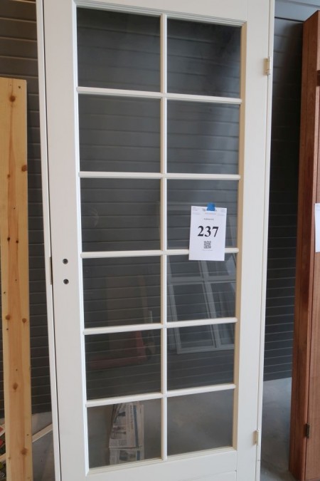 Innentür mit Rahmen, Holz, Weiß, Rahmengröße: H208,5xB87,5xT11,5 cm