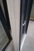 Facade door left in, wood / aluminum, anthracite / white, H211xB100 cm. Frame width 12.5 cm.