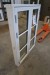 Wooden window, white / white, H132xB95 cm, frame width 11.5 cm. With rescue opening