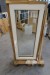 Wooden window, swivel / chicken, white / white, H135xB60 cm, frame width 6 cm