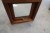 Wooden window, mahogany, H50xB50 cm frame width 11.5 cm. With ventilation