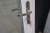 Facade door left out, plastic, white / white, H212xB102.7 cm. Frame width 7 cm