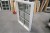 Holz- / Aluminiumfenster, hellanthrazit / weiß, H120xB90 cm, Rahmenbreite 12,5 cm