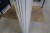 Facadedør højre ind, træ/alu, hvid/hvid, H211xB99,5 cm. Karmbredde 12,5 cm. Med mat glas