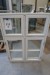 Fenster, Holz, weiß / weiß, H140xB102,5 cm, Rahmenbreite 11,5 cm. Als Verzeichnisnummer 121