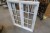 Wooden window, white / white, H120xB102.5 cm, frame width 11.5 cm