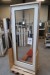 Patio door right out, wood, white / black, H209xB88 cm, frame width10 cm