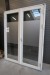Double patio door, right in, wood. White / white, H222,5xB172 cm, frame width 10,5 cm. Has been mounted and grouted