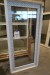 Terrace door, right in, wood / aluminum, white / white, H210xB100 cm, frame width 13 cm