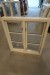 Wooden window, white / white, H99xB89 cm, frame width 9 cm