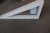 Dreieckiges Fenster, Holz, weiß / weiß, H37xB92 cm, Rahmenbreite 11,5 cm
