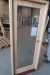 Facade door, right out, untreated, H189.5xB77 cm, frame width 11.5 cm