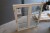 Wooden window, white / white, H130xB119.5 cm, frame width 11.5 cm. With groove for bottom piece