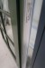 Patio door left out, plastic, green / white, H212xB100 cm. Staple width 7 cm.