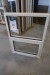 Wood window, white / white, H115xB85 cm. Frame width 11.5 cm. With 1 obvious frame