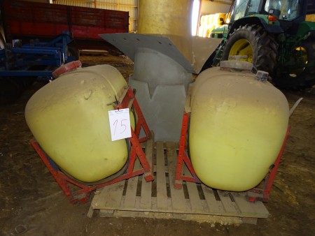 2 pcs fertilizer containers for seed drill