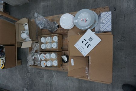 Lot of coffee cups, plates, porcelain etc.